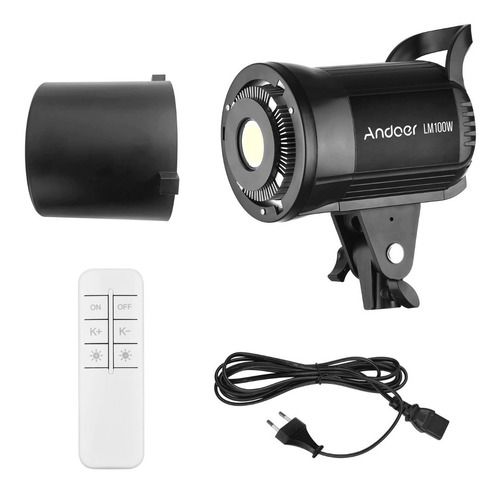 Iluminador Tocha Luz LED Andoer Lm100w 3000/5600k - 100w - 220v