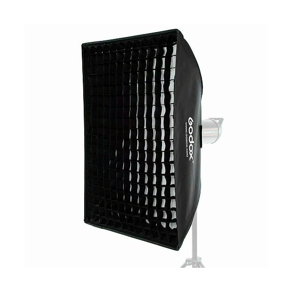 Softbox Bowens Godox Com Grid Colmeia 60x90cm Para Flash Tocha