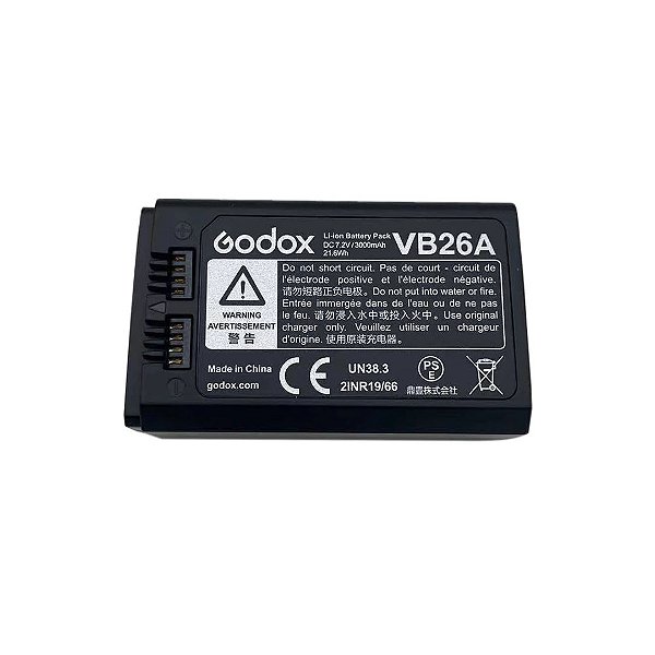 Bateria Recarregável Godox Vb26b Para Flash Godox V1 V860iii
