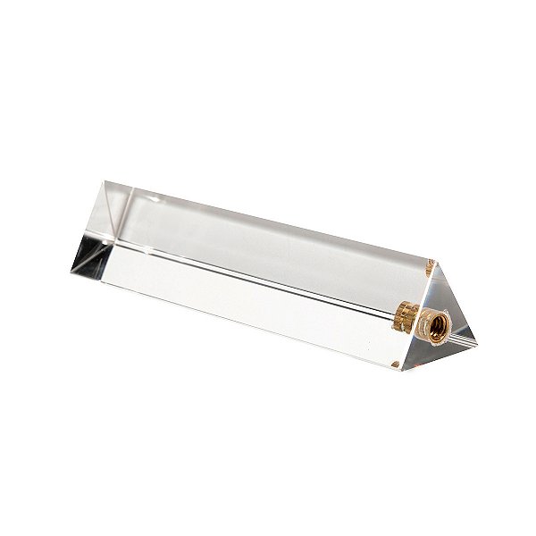 Prisma Triangular Óptico Vidro Refração Luz 130mm x 30mm