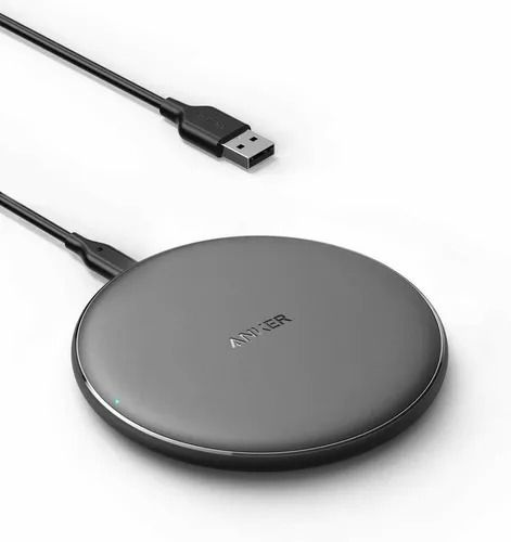 Carregador Por Indução Para iPhone Samsung Anker Charger Qi - Preto