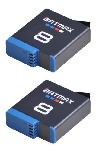 Kit 2 Bateria P/ Gopro Hero 5 Hero 6 Hero 7 Hero 8 - Batmax