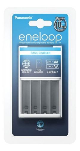 Carregador Eneloop Inteligente P/ 4 Pilhas Bq-cc51c