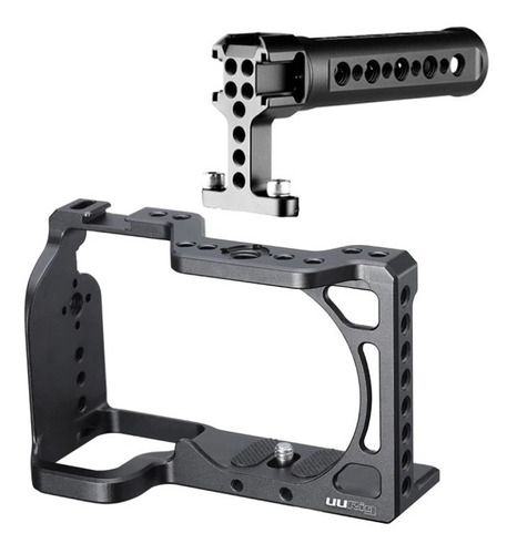 Cage Suporte Alumínio P/ Câmera Sony A6600 + Alça Superior