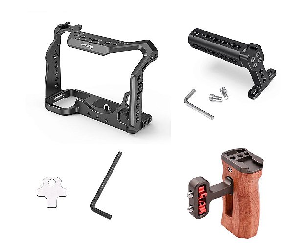 Cage Gaiola Câmera Sony A7siii A7s3 + Top Handle + Punho Lat