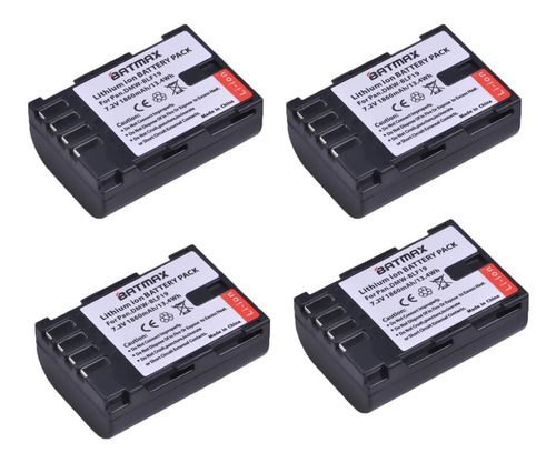 Kit 4 Bat Dmw-blf19e Para Pana Lumix Dmc Gh3 Gh4 Gh5 E +
