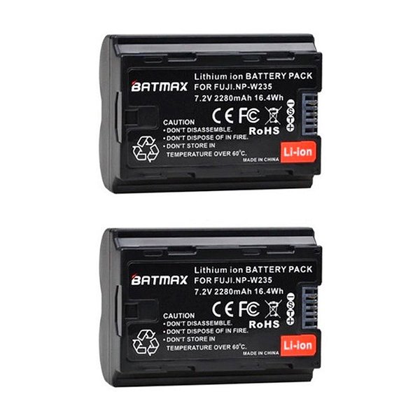 Kit 2 Bateria Para Fuji Fujifilm Xt4 Np-w235 Batmax 2280mah