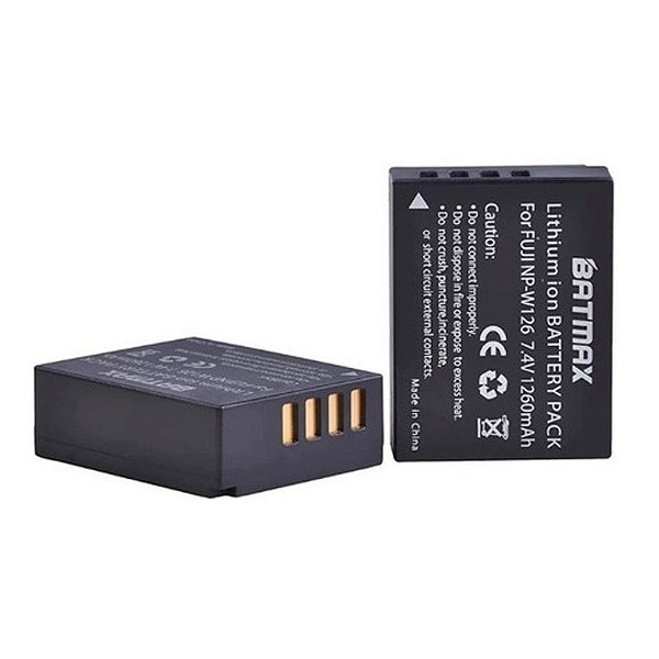 2 Baterias Batmax NP-W126 Para Fujifilm X-t3 X-t2 X-t1 X-t10 Xpro1