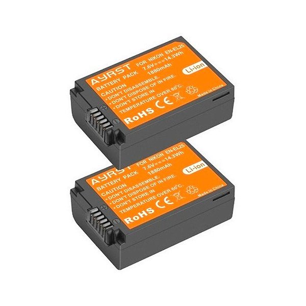 2x Bateria En-el25 Para Câmera Filmadora Nikon Z50 Z30 Zfc