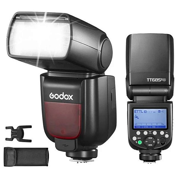 Flash Speedlite Godox TT685II E-TTL Canon Sistema de Rádio 2,4Ghz Integrado