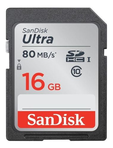 Cartão De Memória Sandisk Sdsdunc-016g-gn6in  Ultra 16gb