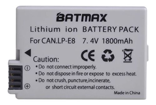 Bateria Para Câmera Canon T2i, T3i, T4i, T5i - Lp-e8