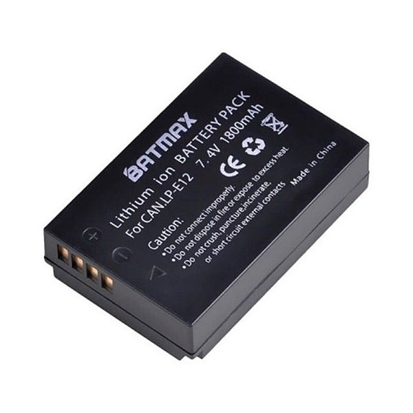 Bateria Lp-e12 Batmax P/ Canon M50 Sl1 M10 Kiss X7 100d