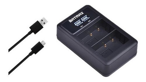 Carregador Duplo Dmw-blf19e Batmax Para Gh3 Gh4 Gh5 +