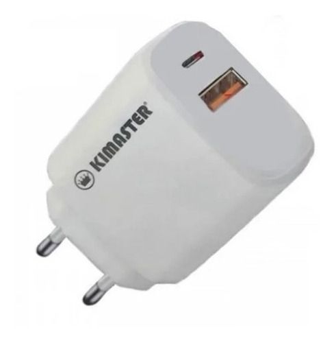 Carregador Kimaster 18w Usb 3.0 Turbo Lighting - Branco