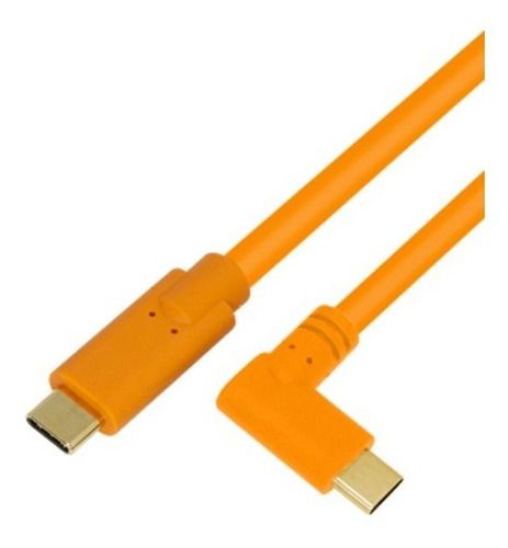 Cabo Usb C P/ Usb C 3.0 - 8m Sony A7r3 A7m3 Canon R Rp Nikon - Laranja