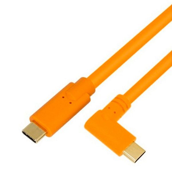 Cabo Usb C P/ Usb C 3.0 - 5m Sony A7r3 A7m3 Canon R Rp Nikon - Laranja