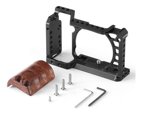 Smallrig Gaiola Sony A6000 A6500 A6300 + Pegada De Madeira