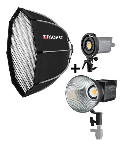 Nanlite Forza 60b Led + Octabox Triopo 120 + Adaptador Bowen