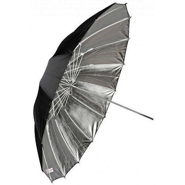 Sombrinha Refletora 150cm UB-L3 Preta e Prata - Greika