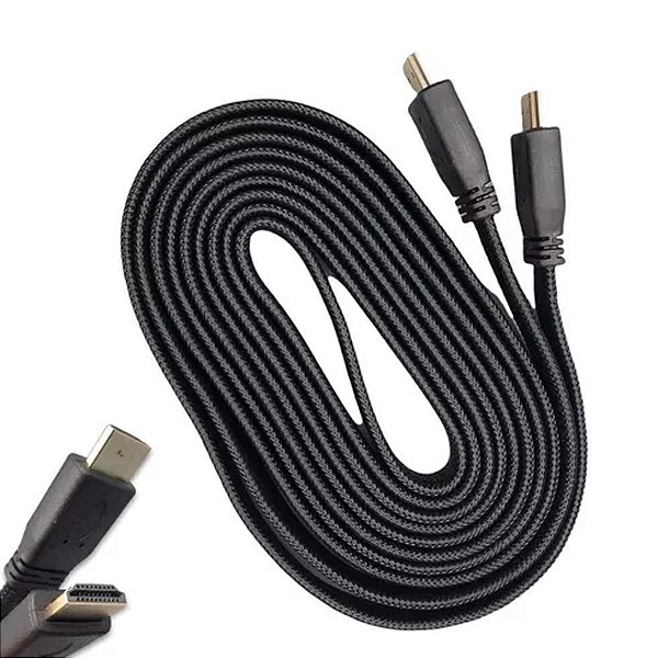 Cabo HDMI 5 Metros LEY-010 4K Alta Velocidade - Lehmox