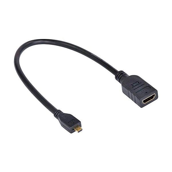 Cabo Micro HDMI Macho Para HDMI Fêmea 30cm - Vinik