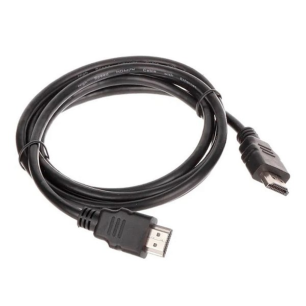 Cabo HDMI Para HDMI FullHD 1 Metro Audio E Video - PRETO