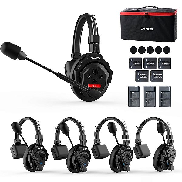 Intercomunicador Profissional Synco Xtalk-X5 Sem Fio