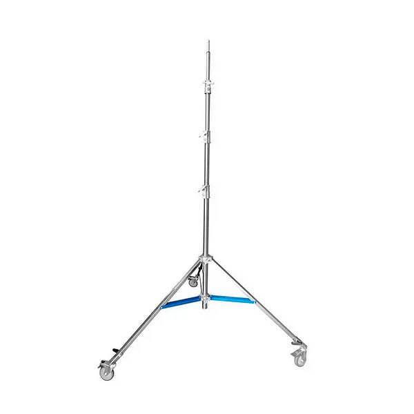 Tripé De Iluminação 20kg Profissional Aço Inox C/ Rodas 4,5m - FC450
