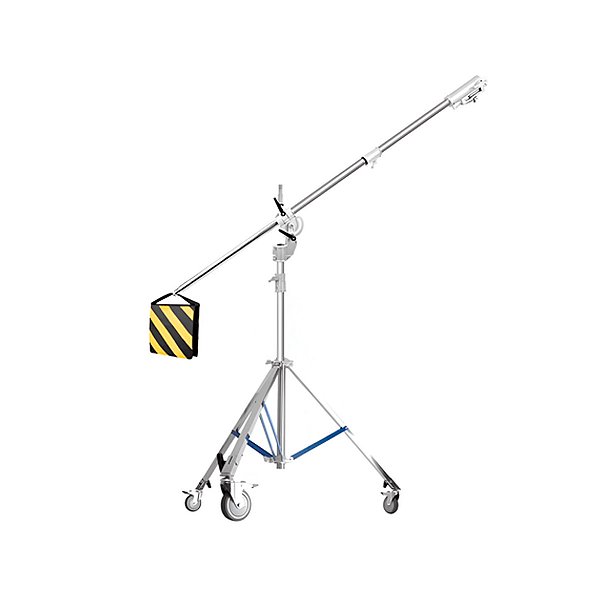 Tripé Girafa Profissional Aço Inox 4,00MT  C/ Rodas FC-400