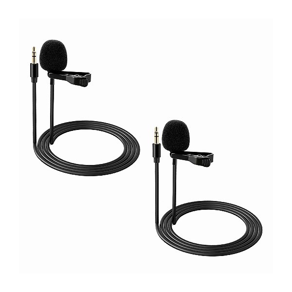 Kit 2 Lapelas Profissionais Neewer CM5 Para Microfone
