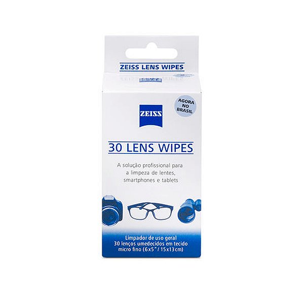 Lenços Para Limpeza de Lentes e Câmeras Zeiss - 30 unidades
