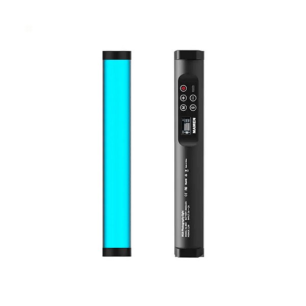 Bastão De Led RGB Portátil Mamen SL-B02 12W Com Alça E Bolsa