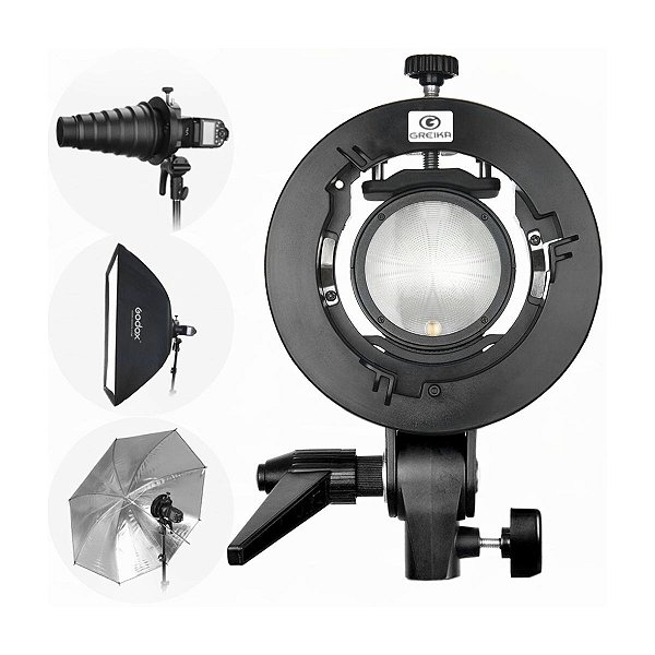 Suporte Flash Adaptador Bowens V1 Ad200/300 Similar Godox s2