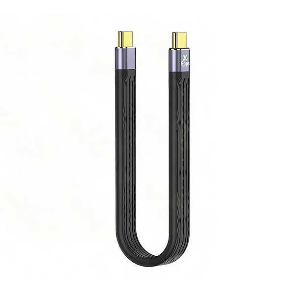 Cabo De Dados Usb-C 4.0 Thunderbolt 20GBPS 100w 60hz - 19cm