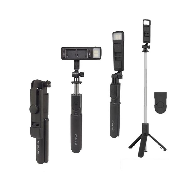 Suporte para Celular com Bastão de Selfie LED B-Max
