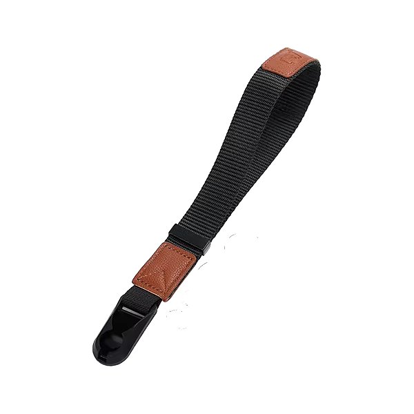 Alça de Mão Nylon P/ Câmera Canon Ajustável Marrom e Preto