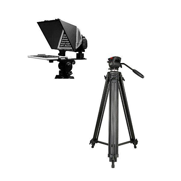 Teleprompter Portátil 13'' Feelworld TP13a + Tripé Nest 777