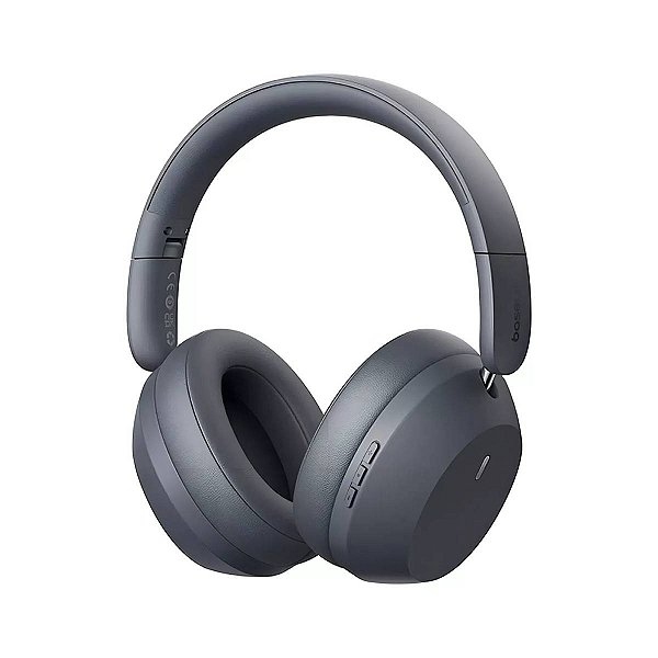 Fone de Ouvido Bluetooth sem Fio 35 MAX Cinza Escuro Baseus