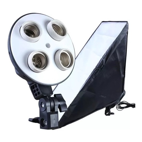 Softbox Difusor 50x70cm Com Bolsa Soquete E27 Quadruplo