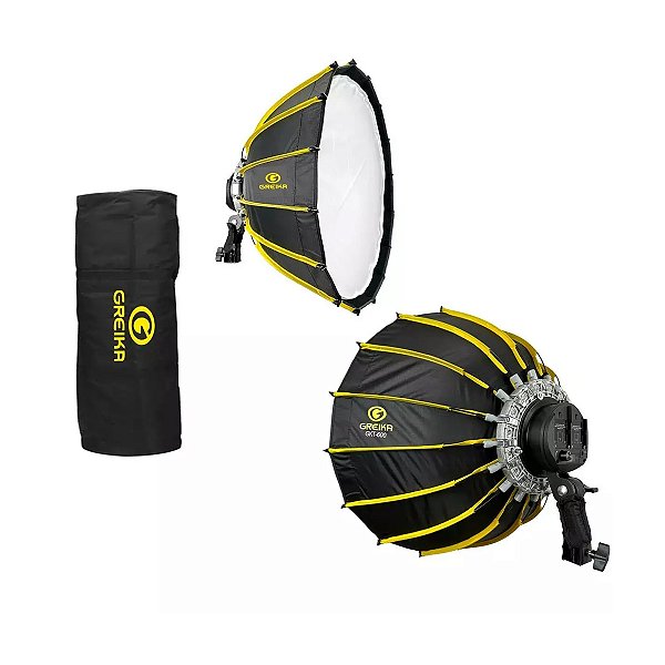 Led Softbox 52cm GKT-600 Fonte + Bolsa + Encaixe NP-f