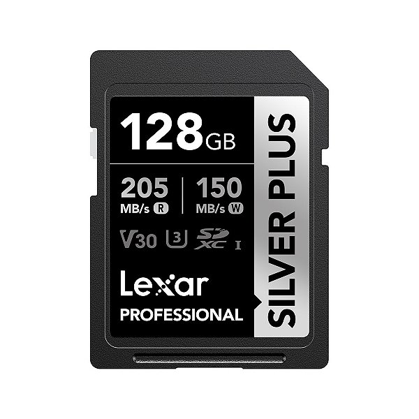 Cartão de mémoria SDXC Lexar Profissional 128gb V30 205Mbs