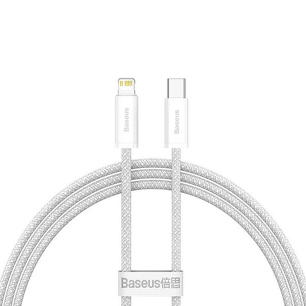 Cabo Baseus 1m Tipo-C Para Lightning Nylon Turbo PD 20W Fast