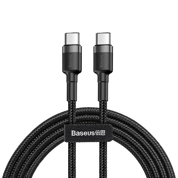 Cabo de Dados Turbo PD 3A Calufe Series 2m Tipo-C para Tipo-C - Baseus