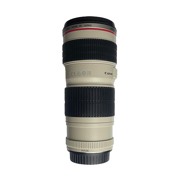 Lente Canon EF 70-200mm F4L USM Ultrasonic Seminova