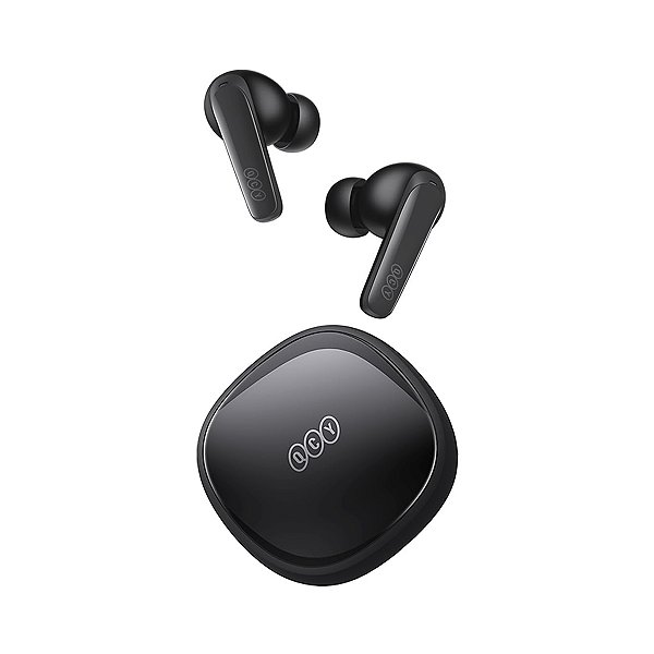 Fone Bluetooth 5.3 QCY T13X Preto ENC Redução de Ruído