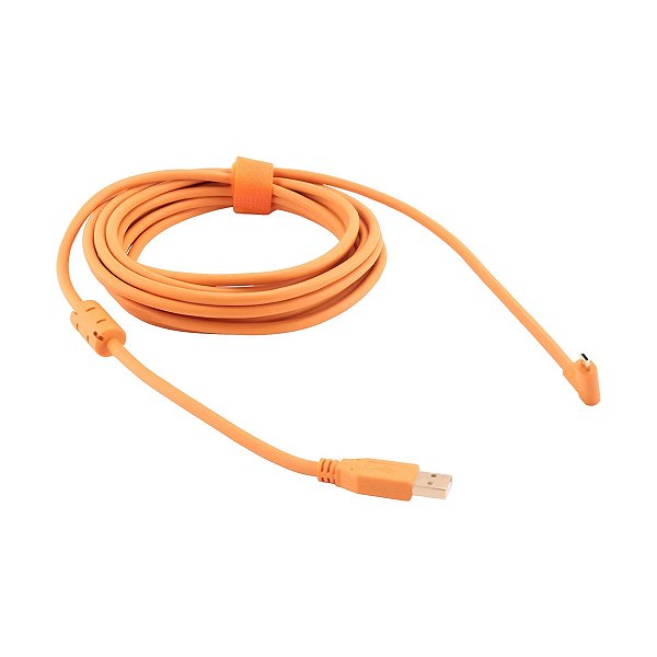 Cabo Usb P/ Mini 8Pin 5 Metros Laranja Nikon D750 D7100/7200