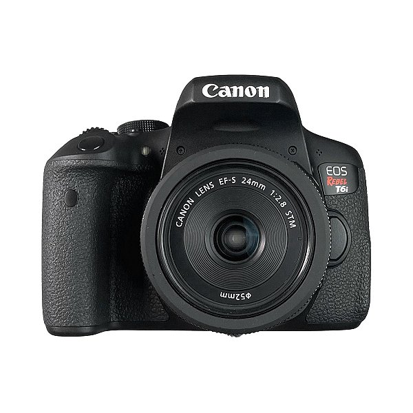 Câmera Canon T6i + Lente Canon 24mm Stm Seminova