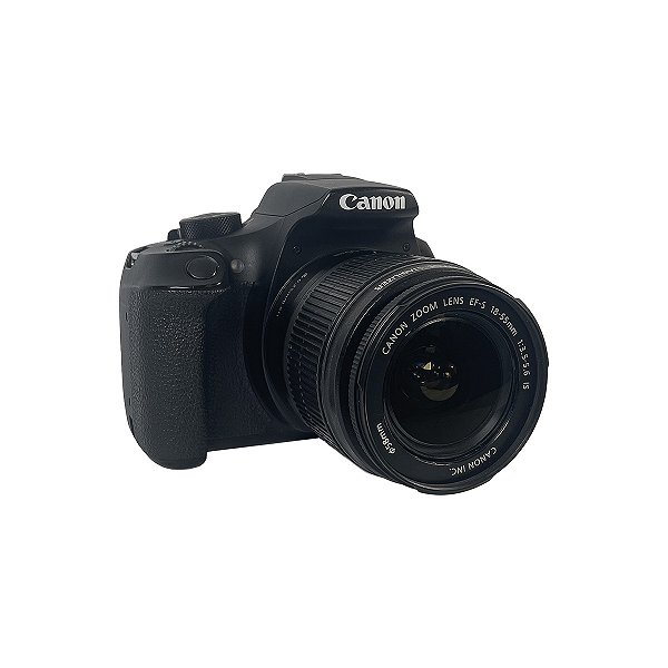 Câmera Seminova T6 + Lente Canon 18-55mm is Ef-s