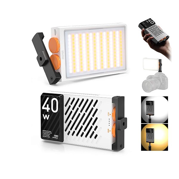 Painel De Led Zhiyun FiveRay M40 40W Bicolor Portátil - PL102